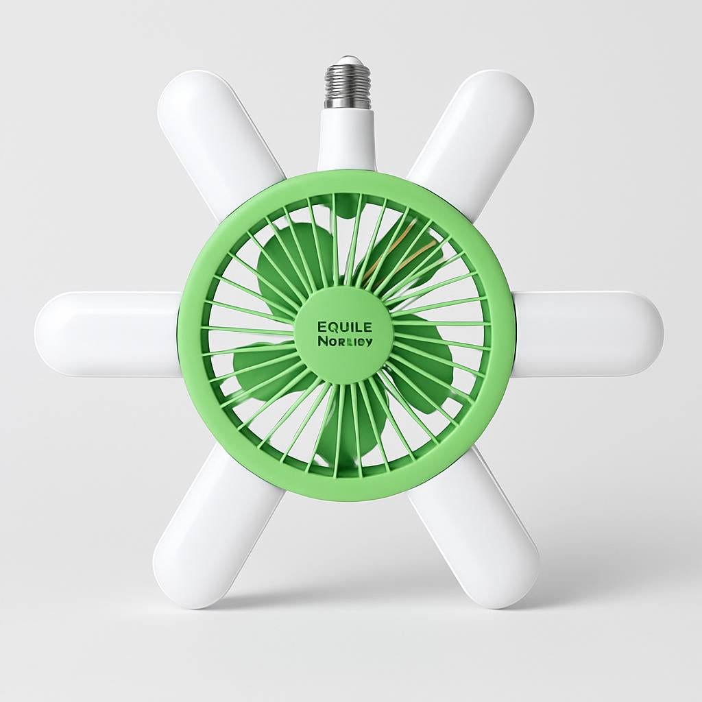 Energy-Efficient LED Ceiling Fan with Air Circulation