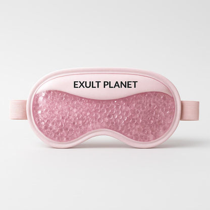 Reusable Gel Eye Mask for Hot & Cold Therapy - Blue Contoured Design