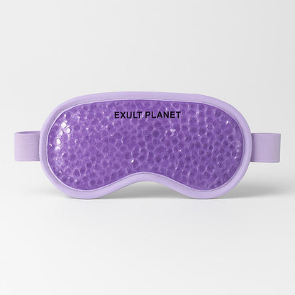 Reusable Gel Eye Mask for Hot & Cold Therapy - Blue Contoured Design