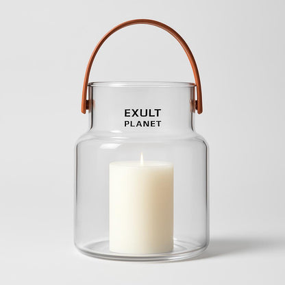 Eco-Friendly Leather Portable Glass Vase