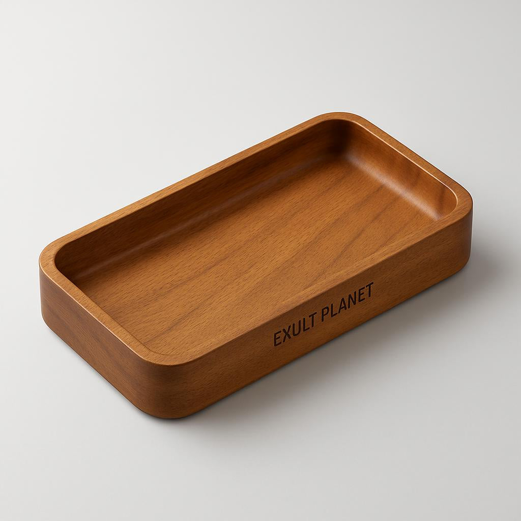 Eco-Friendly Rectangular Wooden Trays for Sustainable Living