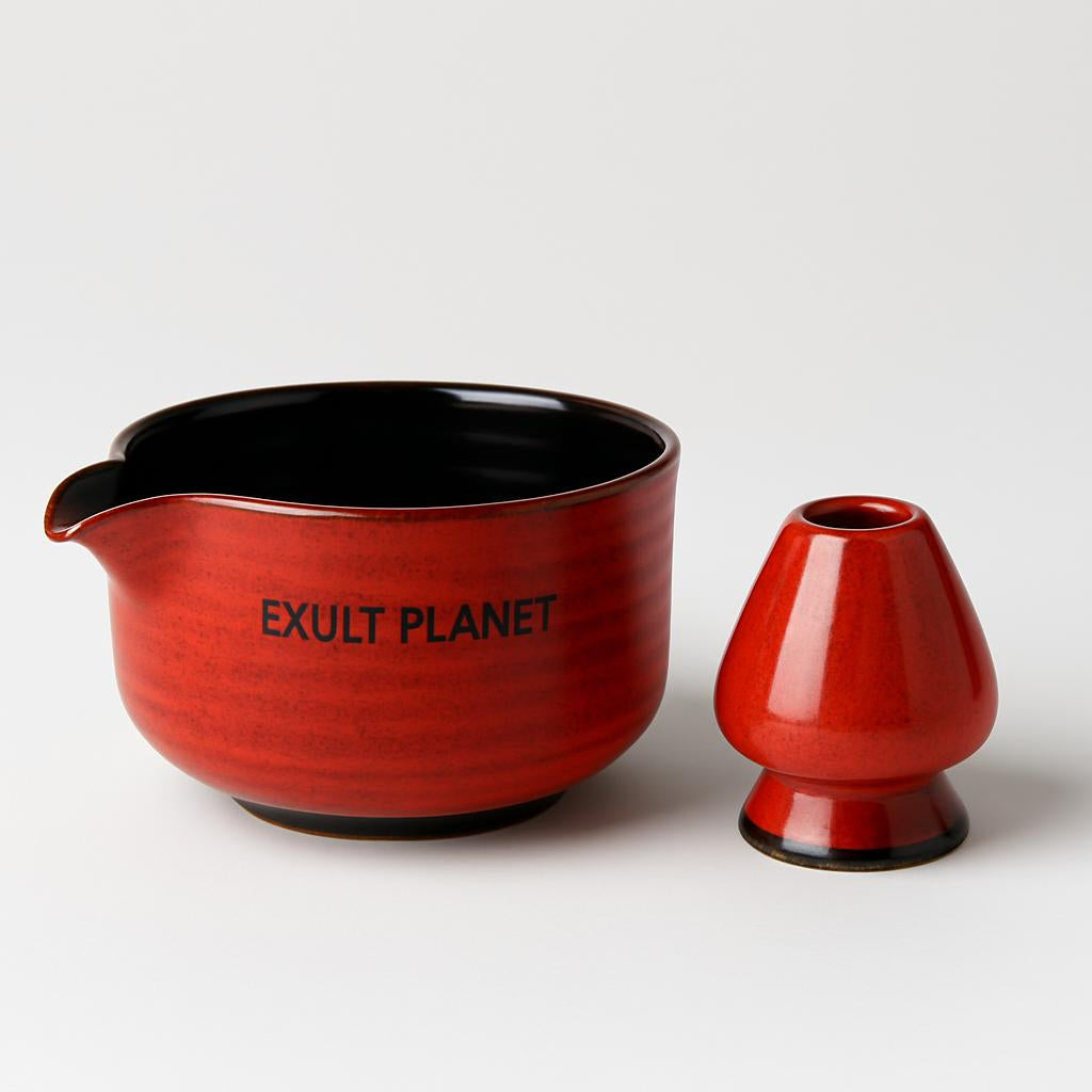 Eco-Friendly Handmade Bamboo Matcha Bowl & Whisk Set