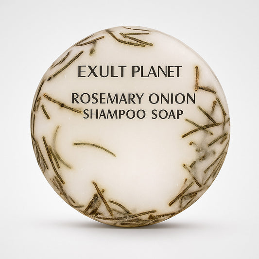 Onion Rosemary Shampoo Bar - Natural, Plastic-Free Hair Care