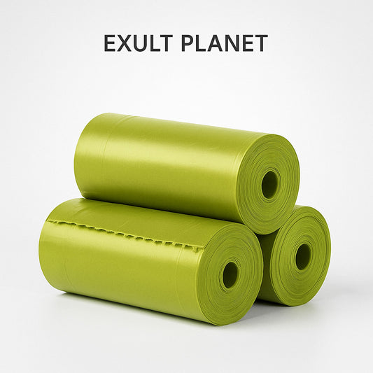 Eco-Friendly Biodegradable Dog Poop Bags - Green Pet Waste Solution