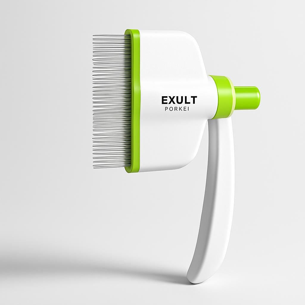Rotating Pet Grooming Brush for Easy Shedding Control