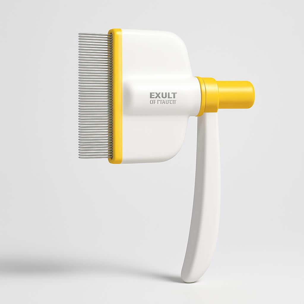 Rotating Pet Grooming Brush for Easy Shedding Control