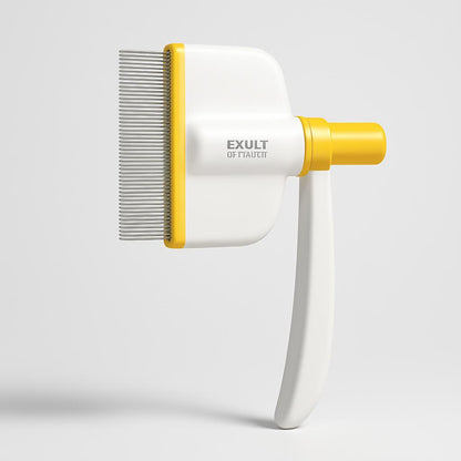 Rotating Pet Grooming Brush for Easy Shedding Control