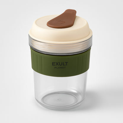 Eco-Friendly Reusable Cold Coffee Cup with Ice Tray