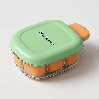 Eco-Friendly Easy-Press Ice Cube Mold with Lid