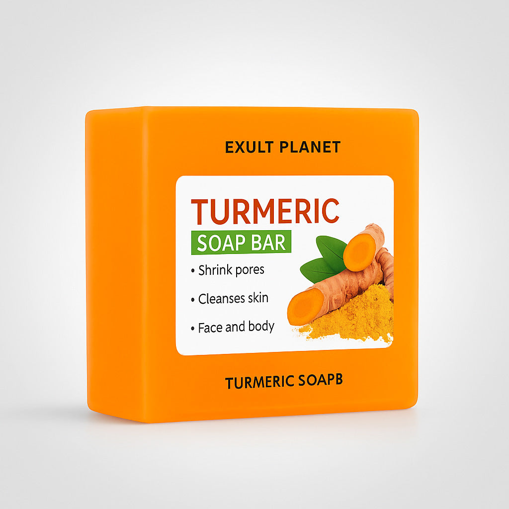 Turmeric Soap Bar - Natural, Biodegradable, Plastic-Free