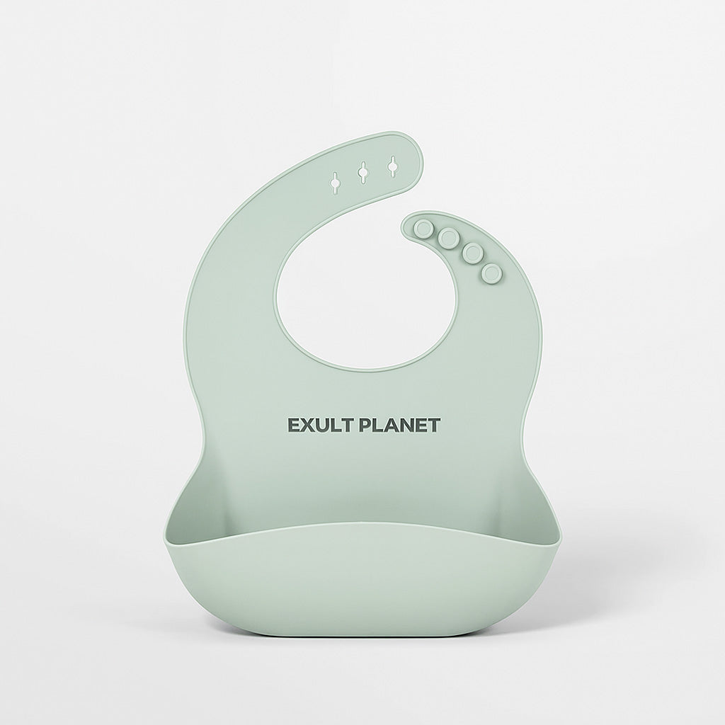 Eco-Friendly Silicone Baby Bibs with Catch Pocket for Infants and Toddlers