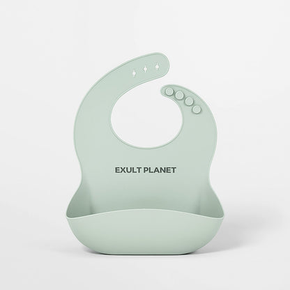 Eco-Friendly Silicone Baby Bibs with Catch Pocket for Infants and Toddlers