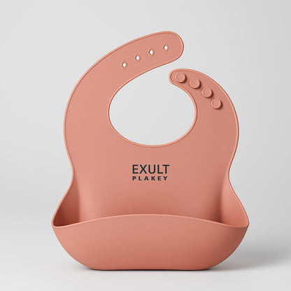 Eco-Friendly Silicone Baby Bibs with Catch Pocket