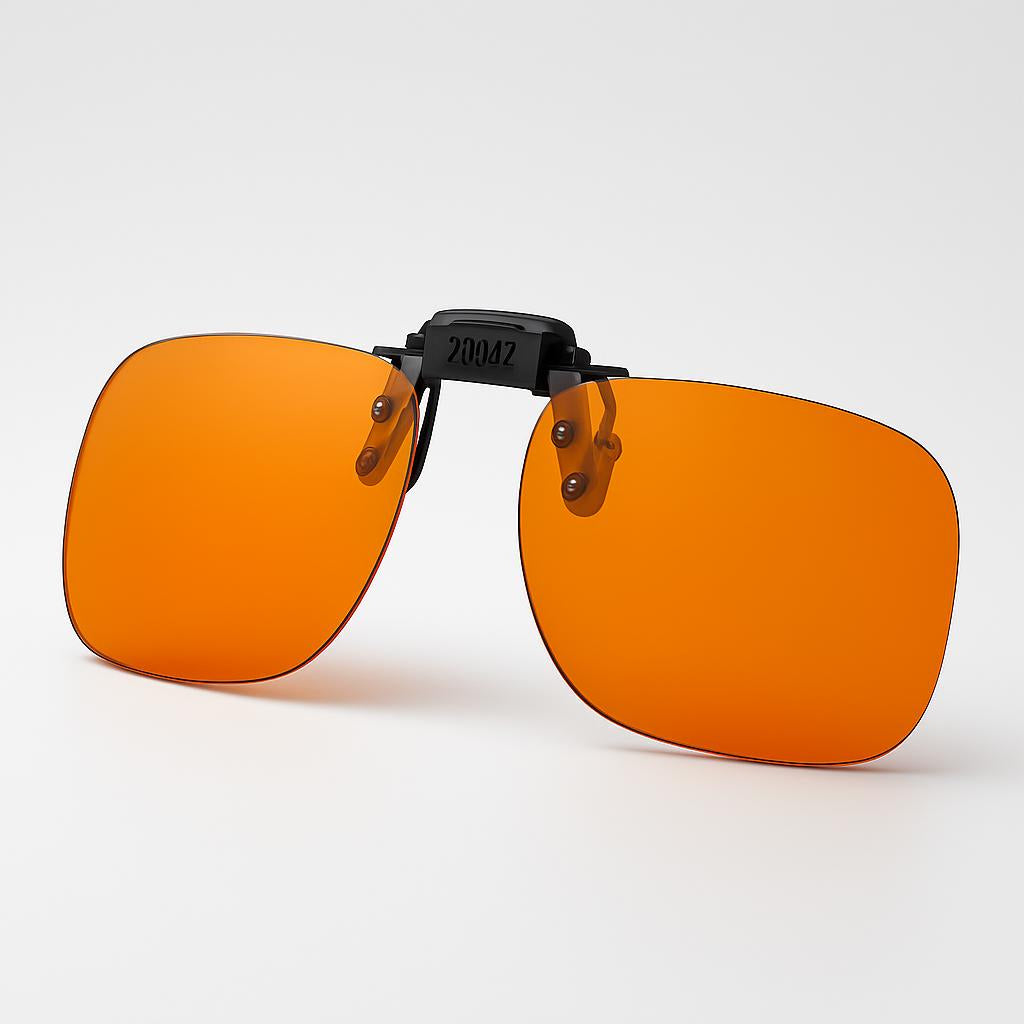 Anti-Fatigue Clip-On Glasses for Blue Light Protection