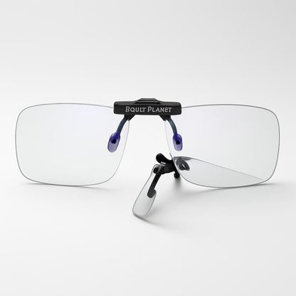 Anti-Fatigue Clip-On Glasses for Blue Light Protection