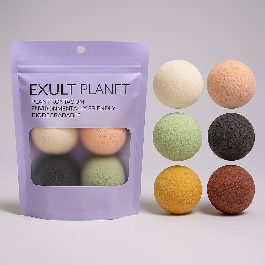Eco-Friendly Multicolored Teardrop Makeup Sponges