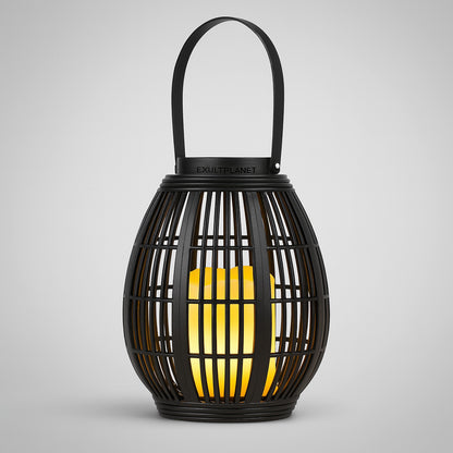 Eco-Friendly Solar Rattan Wind Lamp for Outdoor Use