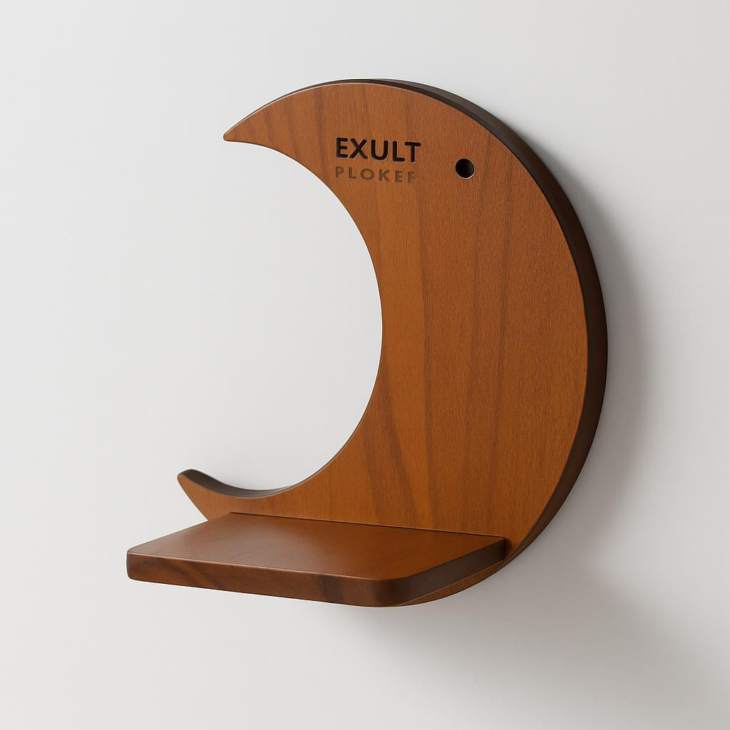 Eco-Friendly Wall-Mounted Plant Holders - Wood & Glass Decor
