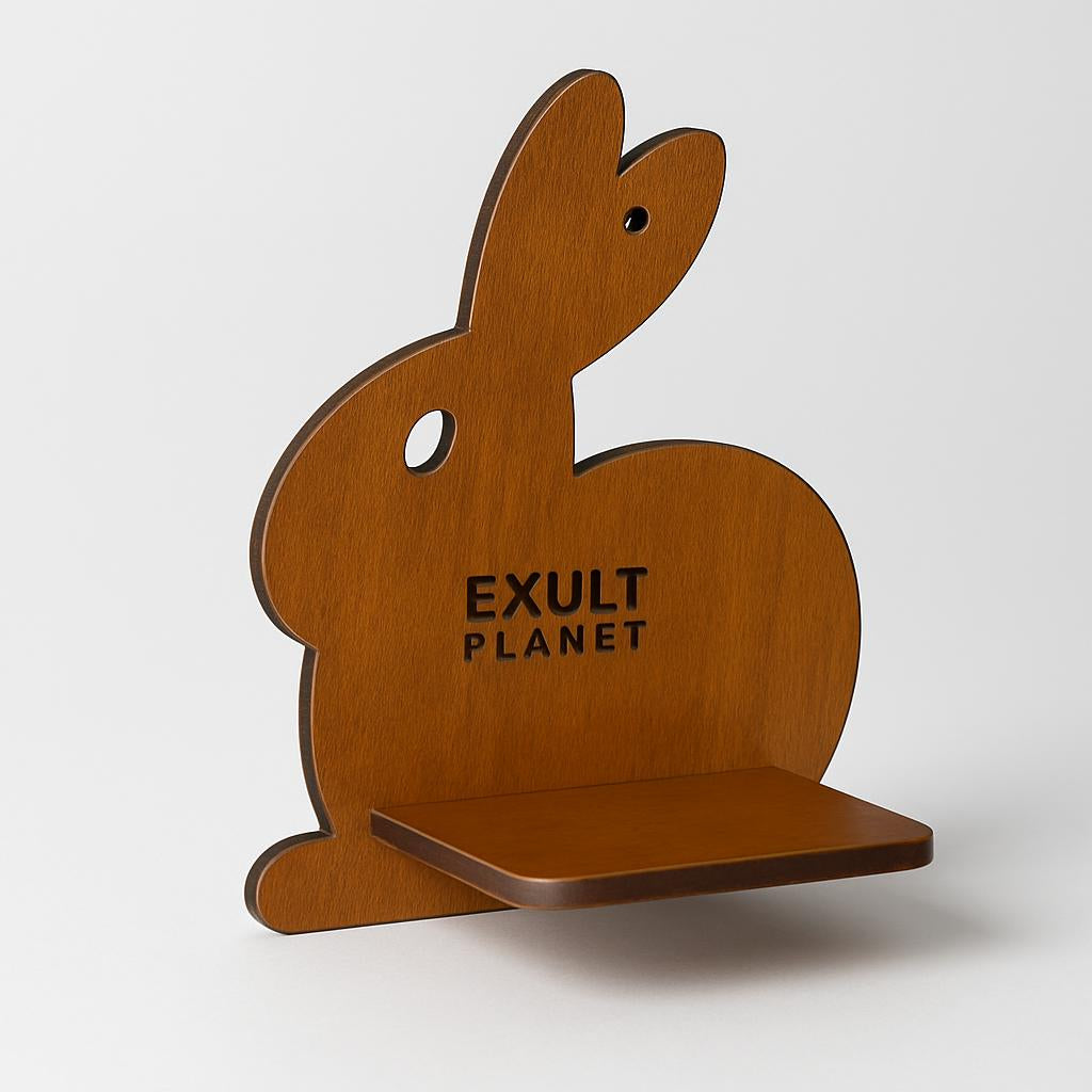 Eco-Friendly Wall-Mounted Plant Holders - Wood & Glass Decor
