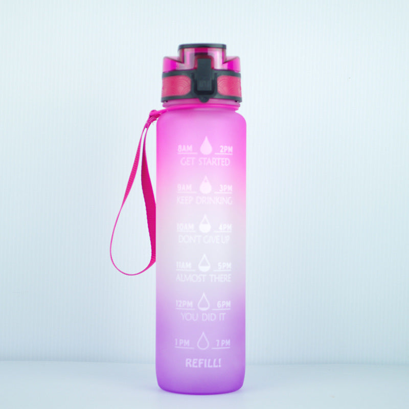 Hydration Time-Marker Water Bottle - Eco-Friendly & BPA-Free