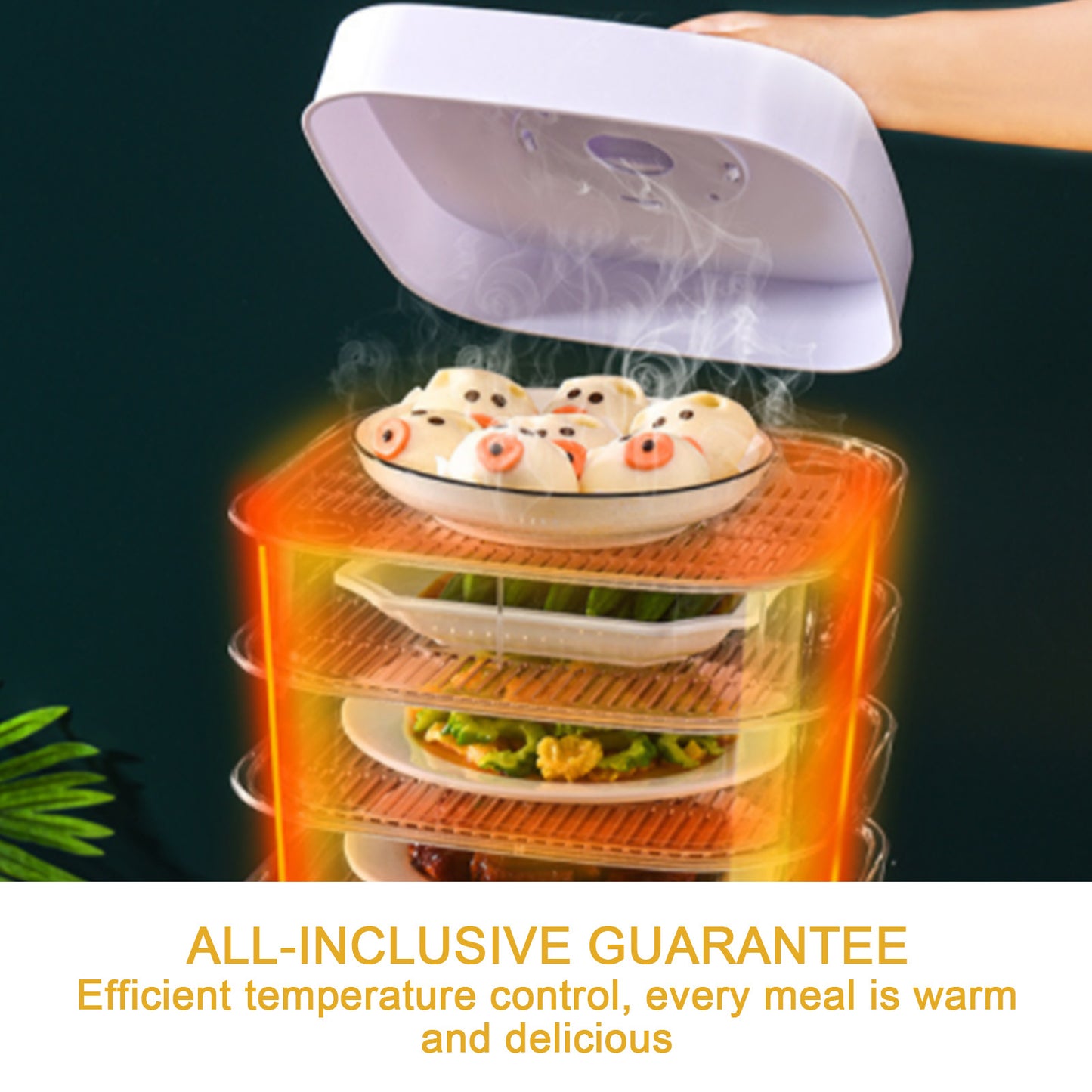 Eco-Friendly Multi-Layer Food Steamer & Storage Cover