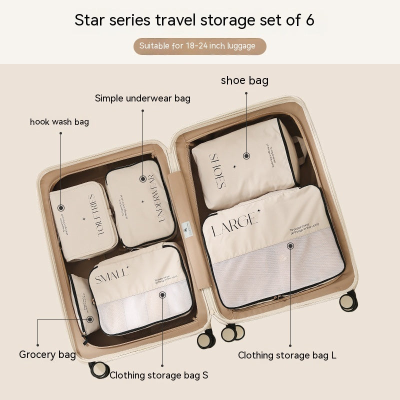 Luxury Travel Packing Organizer Set – Multi-Piece Storage Bags for Clothes, Shoes & Accessories