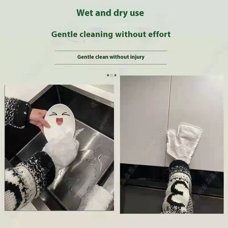 Eco-Friendly Bamboo Fiber Cleaning Gloves