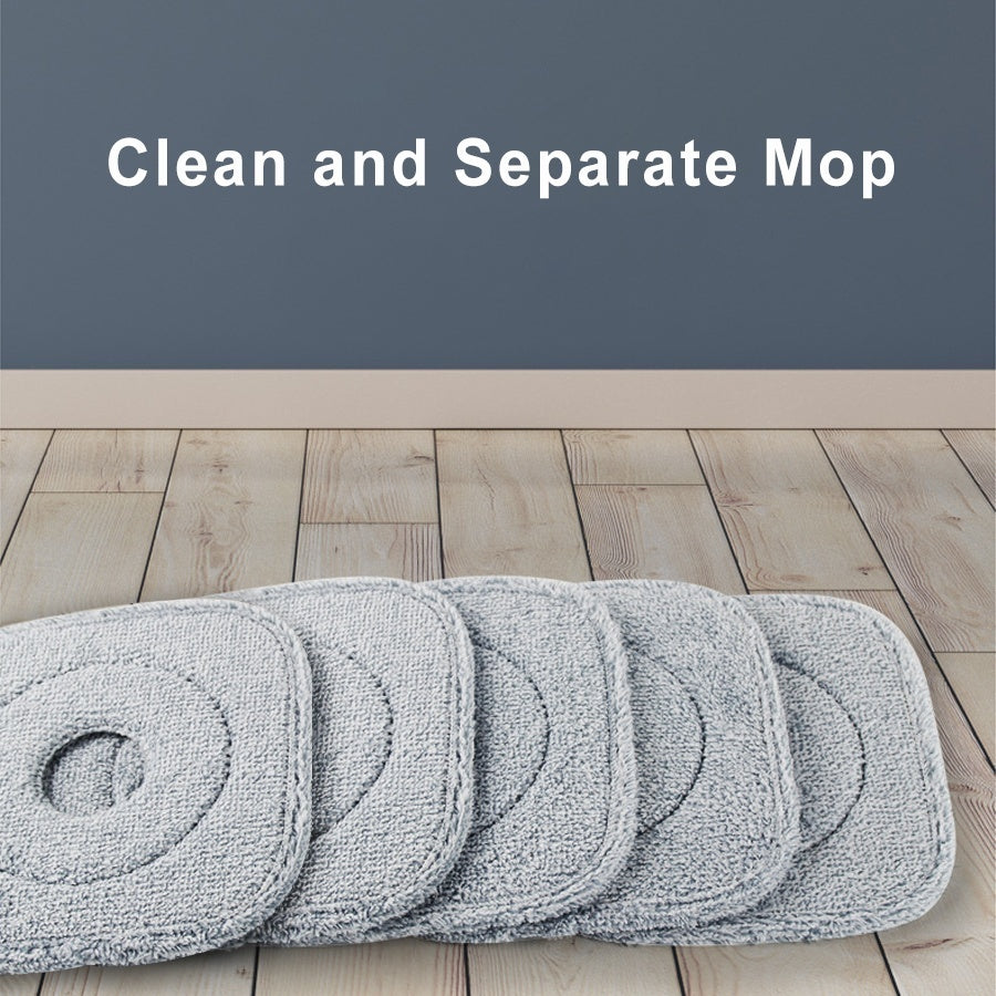 Reusable Gray Microfiber Mop Pads for Eco-Friendly Cleaning