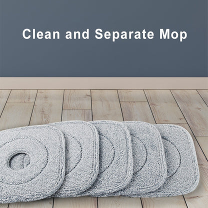 Reusable Gray Microfiber Mop Pads for Eco-Friendly Cleaning