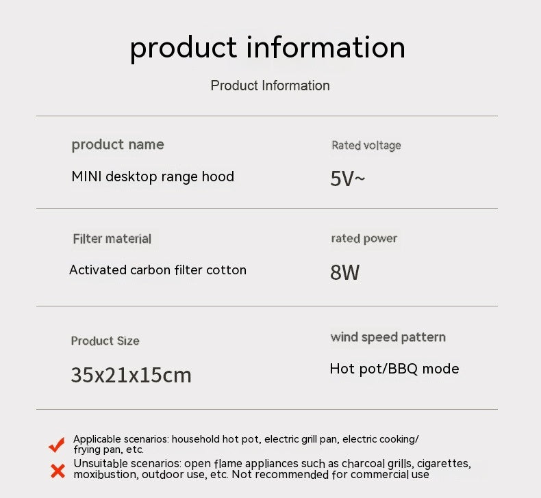 Wireless Portable Range Hood Fan for Smoke Reduction