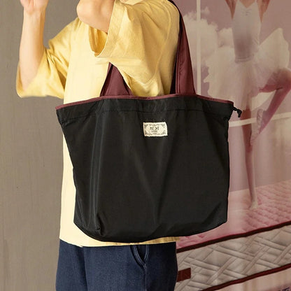Eco-Friendly Turquoise Reusable Drawstring Tote Bag