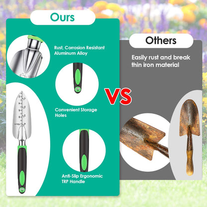 Eco-Friendly Gardening Tool Set with Durable Aluminum Tools and Reusable Bag
