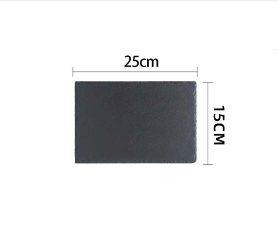Eco-Friendly Black Natural Slate Serving Plate