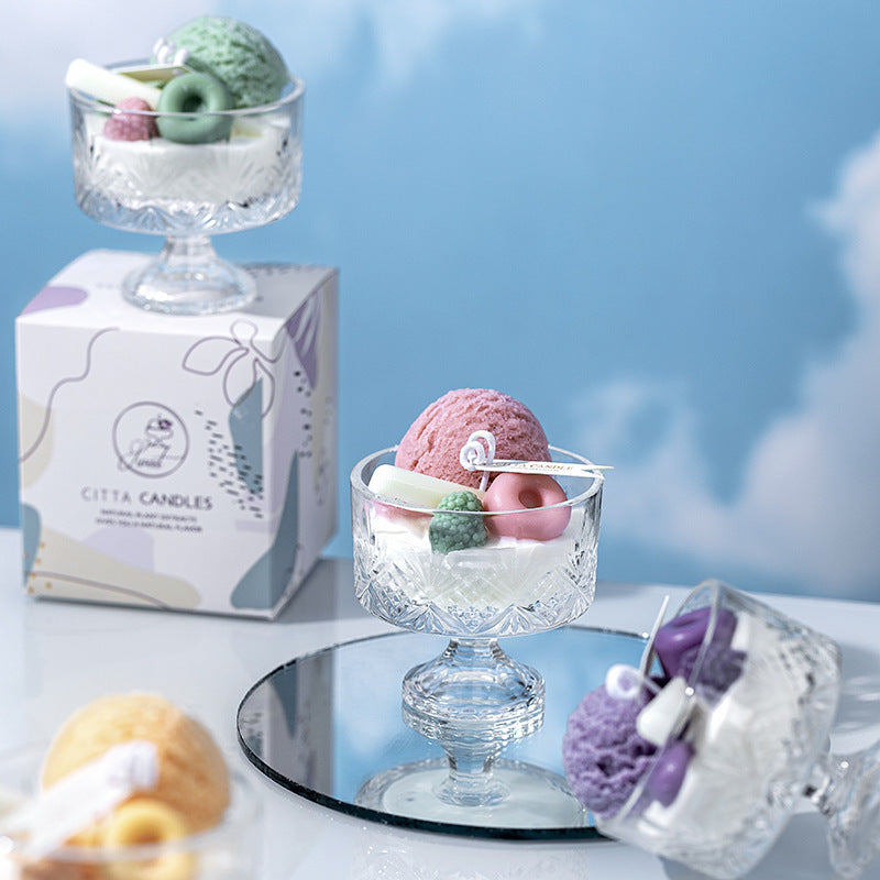 Ice Cream Shaped Scented Candle – infused with Essential Oils