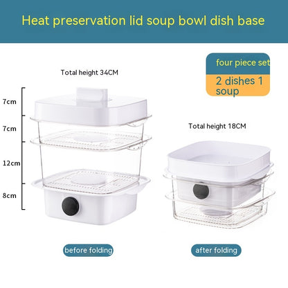Eco-Friendly Multi-Layer Food Steamer & Storage Cover