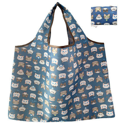 Eco-Friendly Reusable Shopping Bag - Durable Floral Tote for Groceries