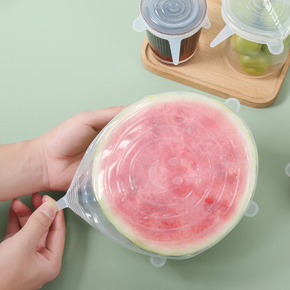 Eco-Friendly Silicone Stretch Lids - Reusable Food Storage Solution