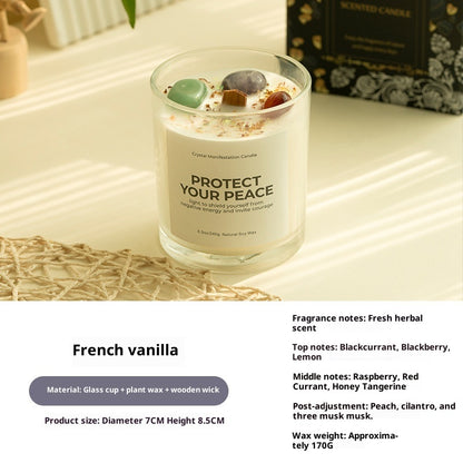 Home Fragrance Soy Candle (6.0 oz / 170 g) – Crystal Jar, Long-Lasting Scented Candle