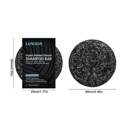 Organic Bamboo Charcoal Shampoo Bar for Deep Repair