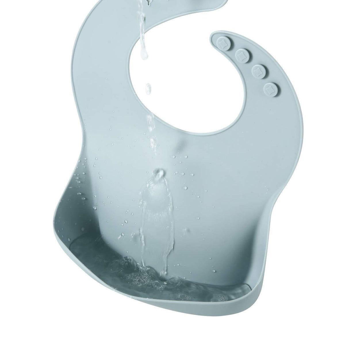Eco-Friendly Silicone Baby Bibs with Catch Pocket