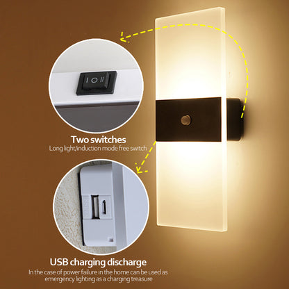 Eco-Friendly Rechargeable Touch Dimming Wall Lamp