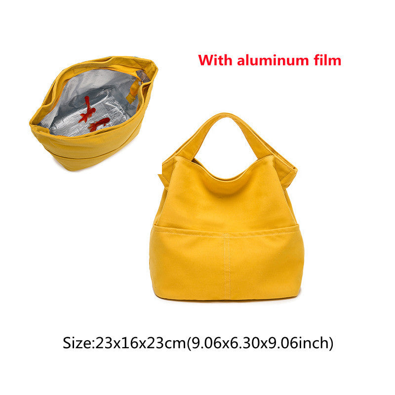 Eco-Friendly Portable Canvas Lunch Box Bento Bag