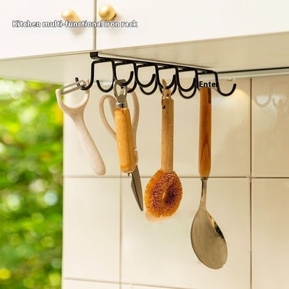 Kitchen Cabinet Hanging Iron Hook Organizer