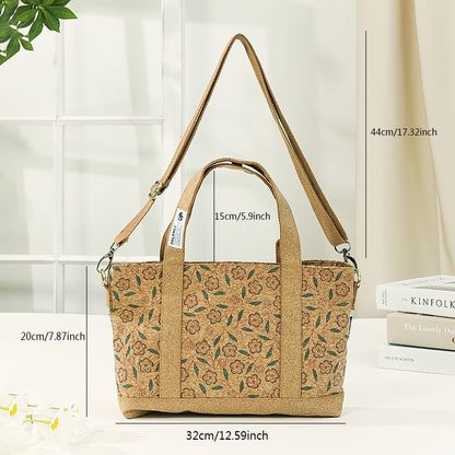 Eco-Friendly Cork Crossbody Bag - Stylish & Sustainable