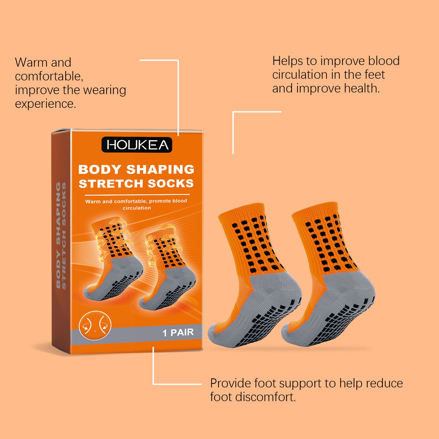 Self-Heating Comfort Massage Socks for Circulation