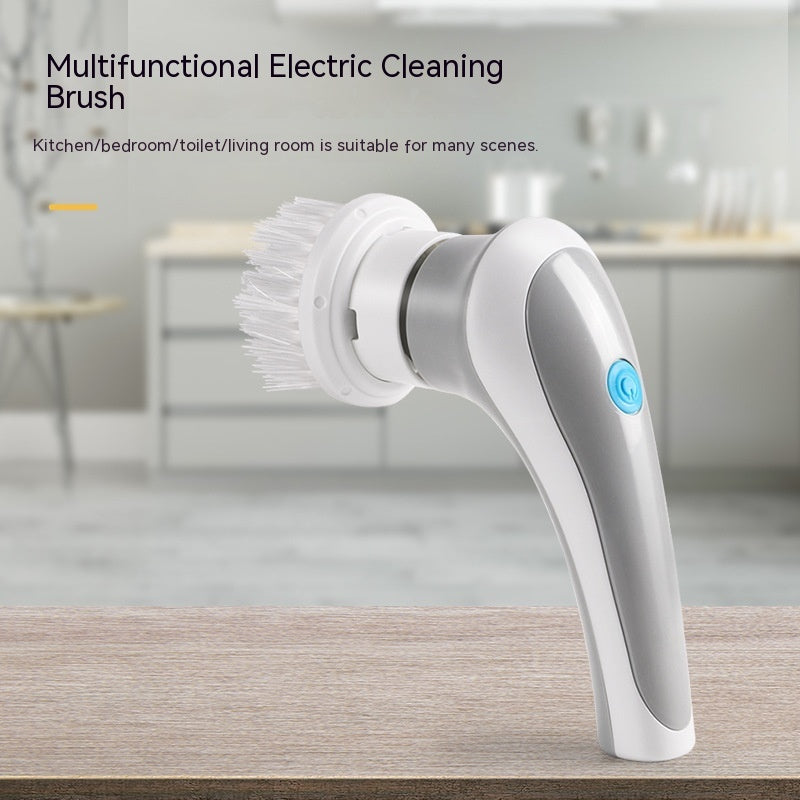 Rechargeable Multi-Use Electric Cleaning Brush Set with USB Charging