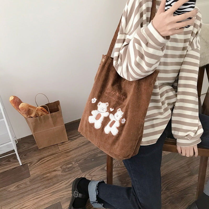 Brown Cotton Tote Bag for Sustainable Living
