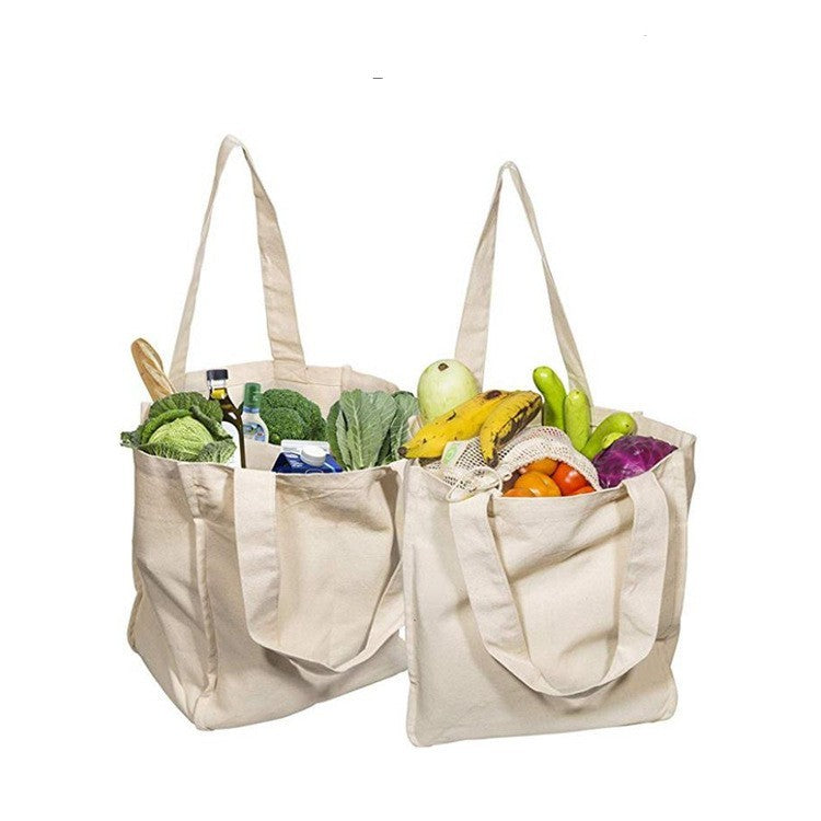 Eco-Friendly Reusable Tote Bag - Sustainable Cotton Canvas Shopping Bag