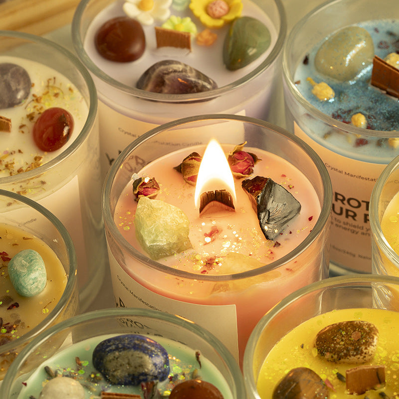 Home Fragrance Soy Candle (6.0 oz / 170 g) – Crystal Jar, Long-Lasting Scented Candle