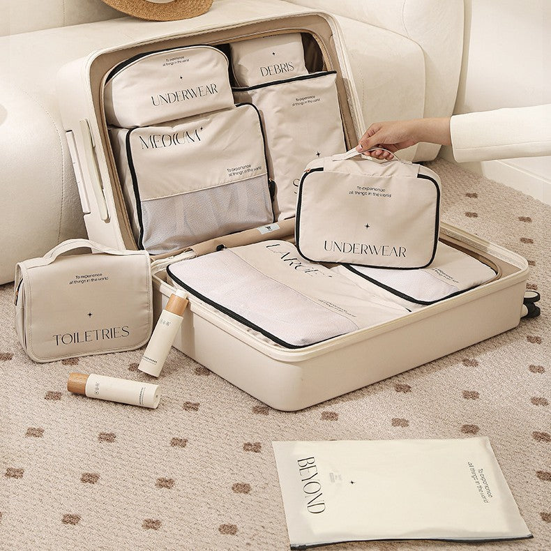 Luxury Travel Packing Organizer Set – Multi-Piece Storage Bags for Clothes, Shoes & Accessories